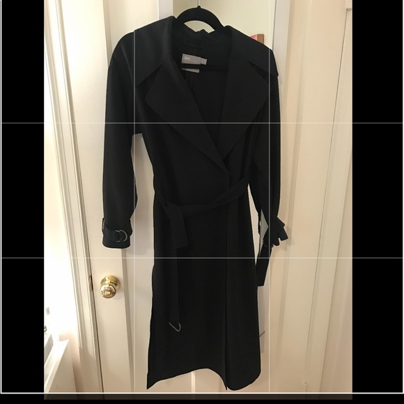 ASOS Jackets & Blazers - ASOS Black Trench Coat Sz 2